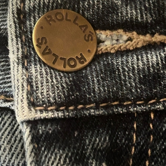 Rolla's Westcoast Women’s Super Skinny Jean Distressed Knees Medium Wash Size 26 - Picture 6 of 8